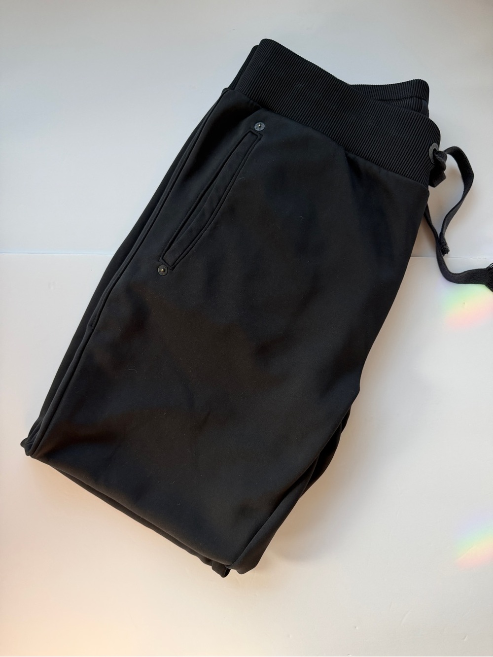True Religion Black Men’s Jogger Sweatpants with Zip Pockets - Picture 2 of 7